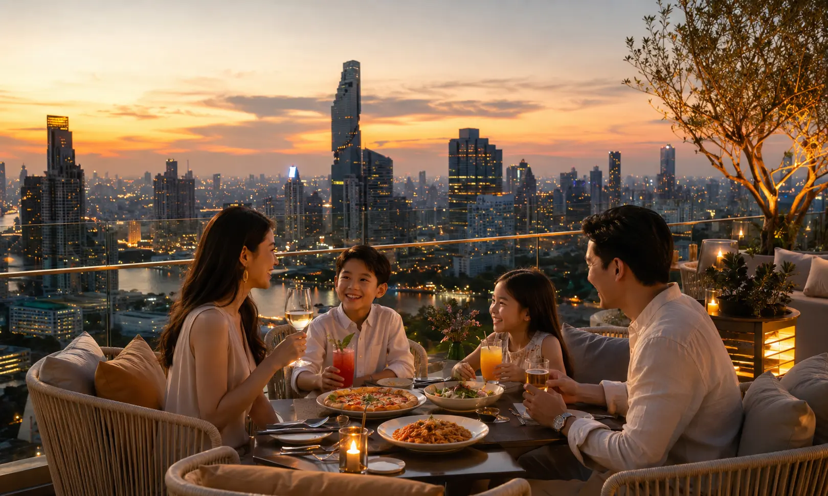 15 Best Family-Friendly Rooftop Bars & Restaurants in Bangkok