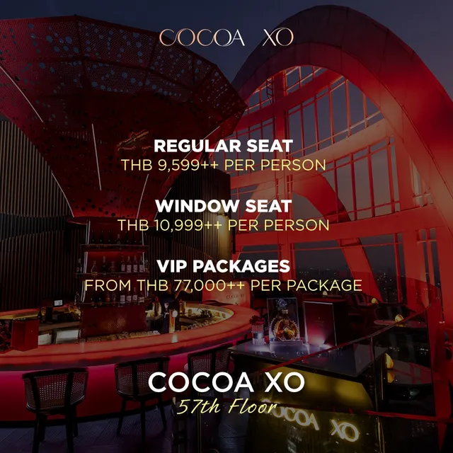 The hotel's flyer for COCOA XO: New Year's Eve Celebration