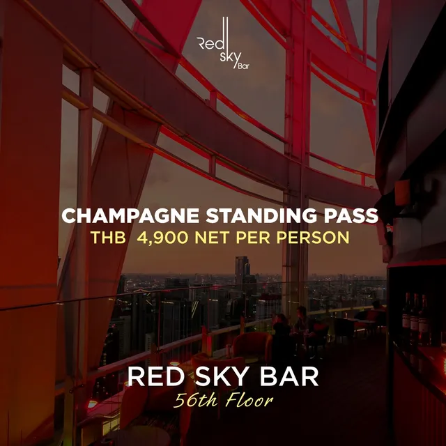 The hotel's flyer for Red Sky Bar: New Year's Eve Countdown