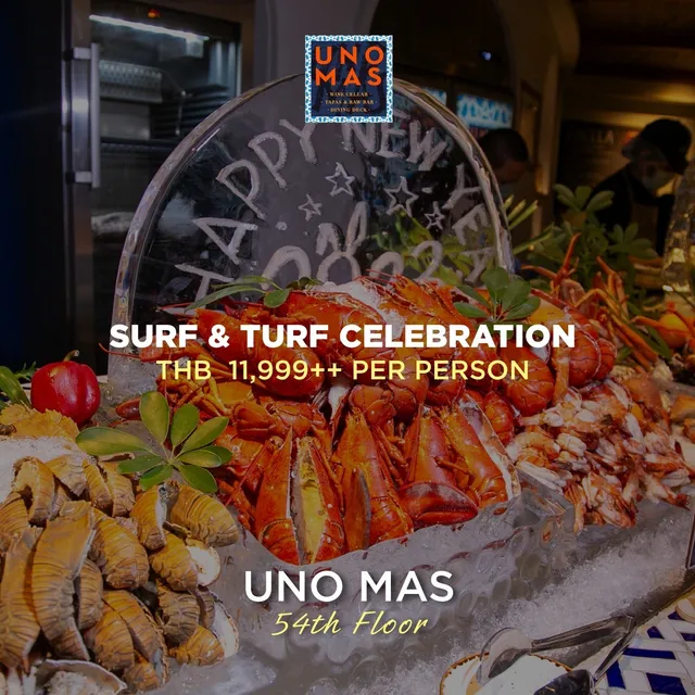 The hotel's flyer for UNO MAS: New Year's Eve Celebration